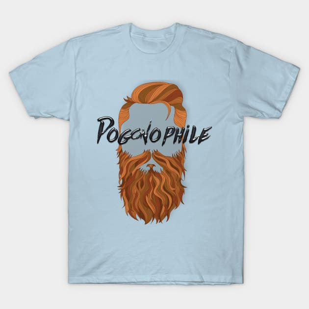 Pogonophile with Beard T-Shirt by bearsandbeards